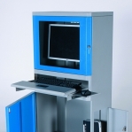 Datorskåp, 1630x300x500mm, plattskärm