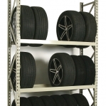 Tyre rack Add On Bay 2100x1400x500, 3 levels used