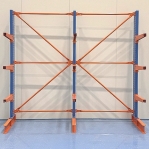 Ulokehylly 1-puolinen 3-pylväinen/12 uloketta 3000Hx3000Lx600S