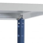 Stålhylla startsektion 2100x1000x600 200kg/hyllplan,5 hyllor, blå/galv