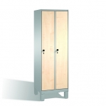 3-door locker with bench, 2090x1200x815, MDF doors