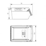 Plastkarp 96x105x45