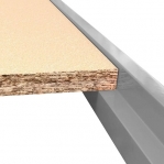 Varastohylly pyörillä 2100x1200x600, 3 orsitasoa lastulevyllä 22 mm MAXI