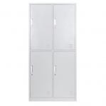 Metallist riidekapp poolkõrge 4-uksega 1820x800x500 RAL7035 CLICK