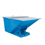 Flat lid for tipping container 2500 l, grey