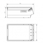 Modular bin 500x310x200mm