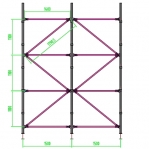Tuoenta 1500Lx4000K ulokehylly STRONG