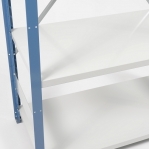 Extension bay 2500x1000x500 200kg/shelf,6 shelves, blue/light gray