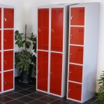 Red/Grey, locker 1 door  1920x350x550