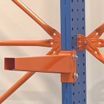 Ulokehylly 1-puolinen 3-pylväinen/12 uloketta 3000Hx3000Lx1000S