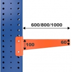 Uloke 800 mm/450 kg oranssi STRONG
