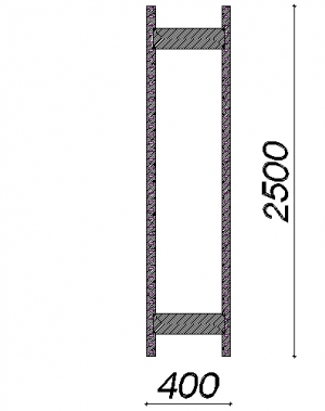 Side frame 2500x400