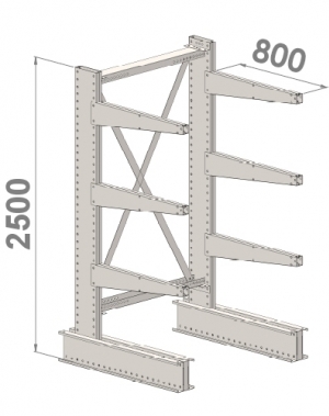 Starter bay 2500x1000x800,4 levels