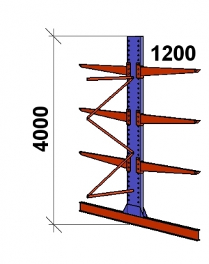 Add On bay 4000x1500x2x1200,4 levels