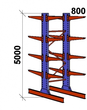 Starter bay 5000x1500x2x800,5 levels