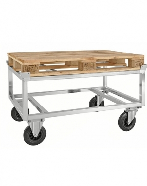 EUR aluse käru 1200x800x700mm, galvaniseeritud, piduritega