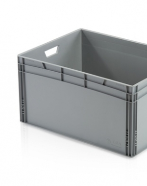 Plastic box 800x600x420, grey