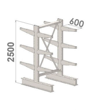 Starter bay 2500x1500x2x600,4 levels