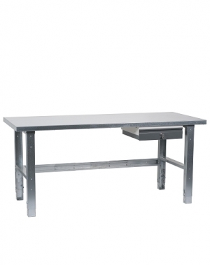 Workstation 1500x800 with steel top