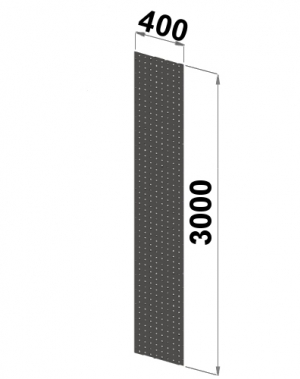 Side sheet 3000x400 perforated