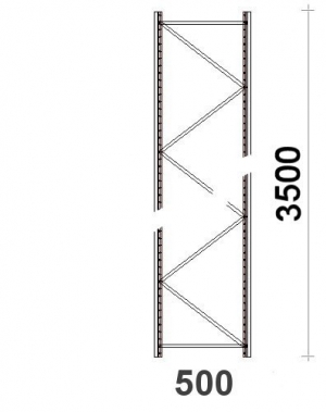 Külgraam 3500x500 mm MAXI