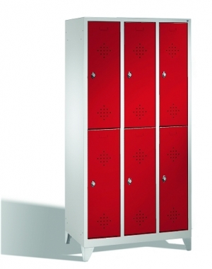 2-tier locker, 6 doors, 1850x900x500 mm