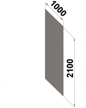 Back sheet metal 2100x1000