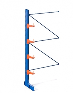 Cantilever rack Add-on bay 4000Hx1500Wx900D, 1 pcs L-post+4 arms 600mm/500kg