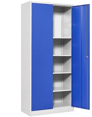 File cabinet, 4 shelves, 1950*1100*550, RAL7035/RAL5010