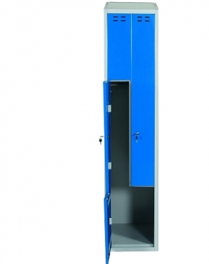 Z-Kaappi 2:lla ovella 1920x400x550 sininen/harmaa