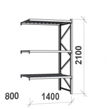 Maxi extension bay 2100x1400x800 600kg/level,3 levels with steel decks
