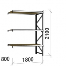Extension bay 2100x1800x800 480kg/level,3 levels with chipboard