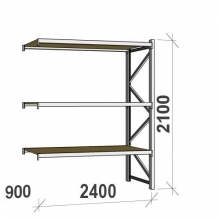 Extension bay 2100x2400x900 300kg/level,3 levels with chipboard