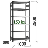 Starter bay 2500x1000x600 150kg/shelf,6 shelves