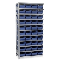 Box shelf 2100X1000X300, 40 boxes 300x240x150 extension bay