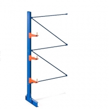 Cantilever rack Add-on bay 2500Hx1500Wx900D, 1 pcs L-post+3 arms 600mm/500kg