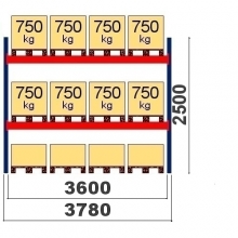 Lavahylly perusosa 2500x3600 750kg/lava, 12 EUR lavapaikkaa OPTIMA