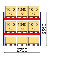 Starter bay 2550x2700 1041kg/pallet,9 EUR pallets