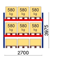 Starter bay 3975x2700 580kg/pallet,9 EUR pallets