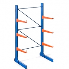 Konsoolriiul põhiosa 2500Hx1500Lx1300S, 2 L-jalga+6 konsooli 1000mm/400kg