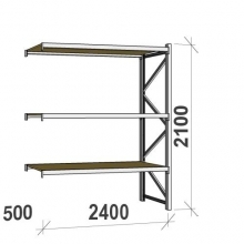 Extension bay 2100x2400x500 300kg/level,3 levels with chipboard