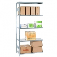 Extension bay 2100x1000x600 used, 5 shelves