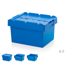 REUSABLE CONTAINER WITH LID 60x40x32 cm