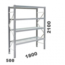 Laoriiul põhiosa 2100x1800x500 480kg/korrus, 4 korrust võretasapinnaga