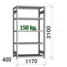 Starter bay 2100x1170x400 150kg/shelf,5 shelves used