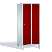 3-tier locker, 6 doors, 1850x810x500 mm