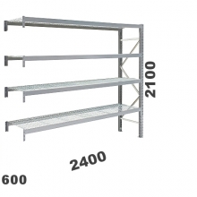 Laoriiul jätkuosa 2100x2400x600, 300kg/korrus, 4 korrust võretasapinnaga