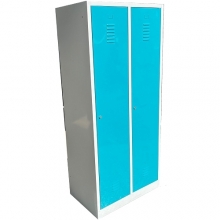 2-door locker, 1800x800x490, RAL7035/RAL5021