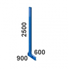 L-pylväs 1-puolinen 2500Kx600/900S STRONG