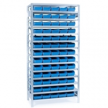 Box shelf 2100x1000x600, 65 boxes 600x180x95